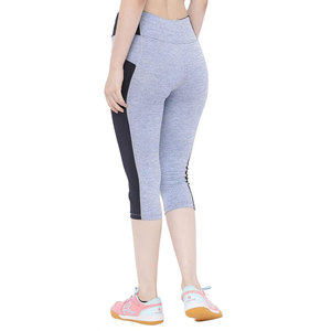 最新设计女性健身健身房卡普里轻质高腰压缩健身房卡普里 - Product Image 2