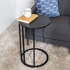 Muebles de habitación hechos con tapa de metal y madera, mesa auxiliar redonda, diseño de Venta caliente elegante, mesa auxiliar de metal multifuncional - Product Image 4