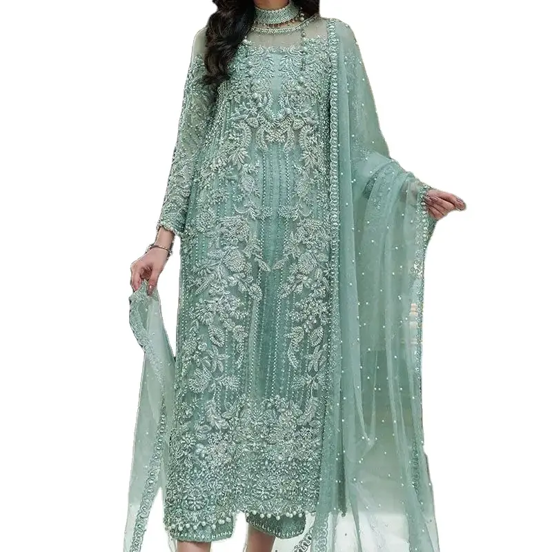 LADIES DRESS BOLLYWOOD SUIT SALWAR KAMEEZ INDIAN WEDDING GOWN PARTY WEAR DRESS Sets Design Lightweight Ladies Party Dress 2024