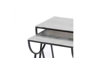 Muebles de sala de estar Mesa auxiliar de café rectangular Venta caliente de lujo Diseño de lujo Mesa de centro de metal multifuncional - Product Image 3