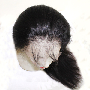 热卖<span class=keywords><strong>2025</strong></span>全发假发长直全蕾丝前假发接发双拉婴儿发纬纱