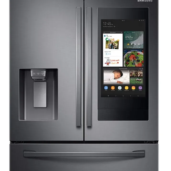 NUEVO Refrigerador de puerta francesa de 28 pies cúbicos 4 Foor con pantalla táctil de acero inoxidable