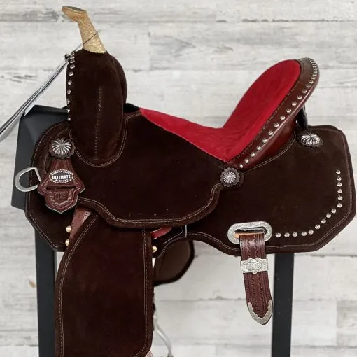 Prodotti per corse di cavalli inglesi dall'india sella per bambini in vera pelle bovina di qualità Wade Tree A Fork Premium Western Leather Saddle