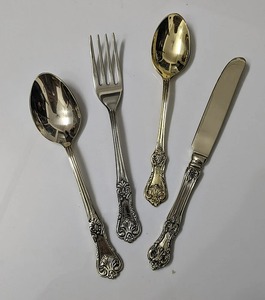 简单优雅的银色成品餐具家用餐厅餐具从印度批发 - Product Image 1