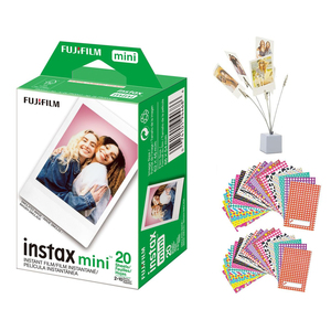 富士instax迷你即时胶片20张/包双包胶片最新包装即时相机胶片20张双包