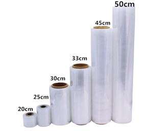 ฟิล์มยืดมือคุณภาพสูงหดห่อจัดส่งพลาสติกใส18 "X 1500ฟุตใส Lldpe บรรจุภัณฑ์ฟิล์มสีดำบรรจุ - Product Image 1