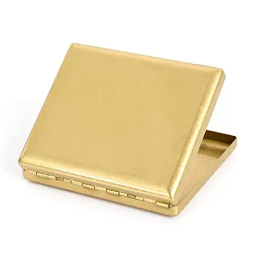Hot Selling Brass Men's Cigarette Case Alta Qualidade Metal Cigarette Box Fabricante e Exportador