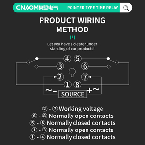 Großhandel H3CR-A8 Zeitrelais 8 Pins EIN/AUS Zeitrelais Knopf Zeiger Timer mit Basis zyklus Verzögerung szeit Relais - Product Image 4