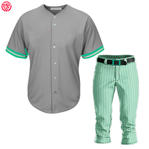 定制最新设计好材料棒球服透气面料和高品质材料面料棒球服 - Product Image 3