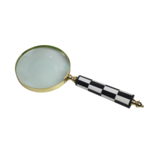 <strong>Best</strong> <strong>Magazine</strong> Reading Standard Design Metal Magnifying Glass Table Top Decor With Wooden Handle Fish-Shaped Magnifier by - Product Image 3