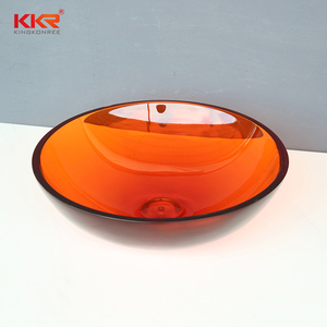 设计师透明石材树脂水槽 -- 时尚浴室当代台面盆 - Product Image 3