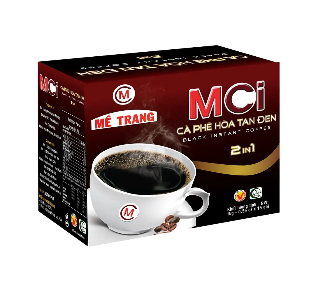 Tipo Caffeinado de marca própria Solúvel 2 em 1 - 16 gr/saquinho x 15 Bebidas Café Instantâneo Em Embalagem Embalagem Feito no Vietnã