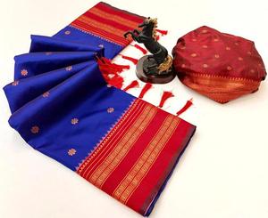 Mumbai Ragini vol 6 maharashtra özel yumuşak ipek toptan sarees - Product Image 4