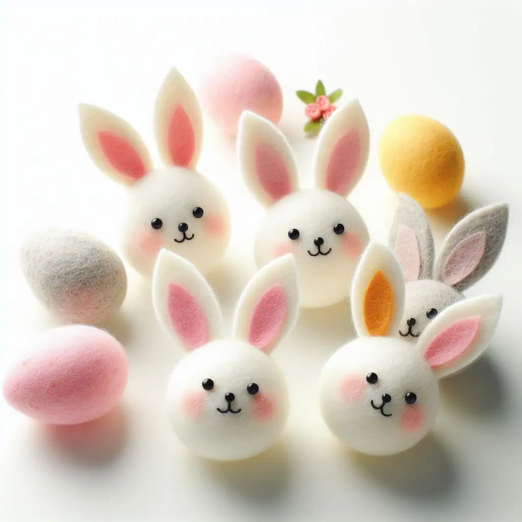 Testa di coniglietto di Pasqua fatta A mano con morbida pelliccia sintetica e adorabili baffi: un Must per la tua collezione di pasqua