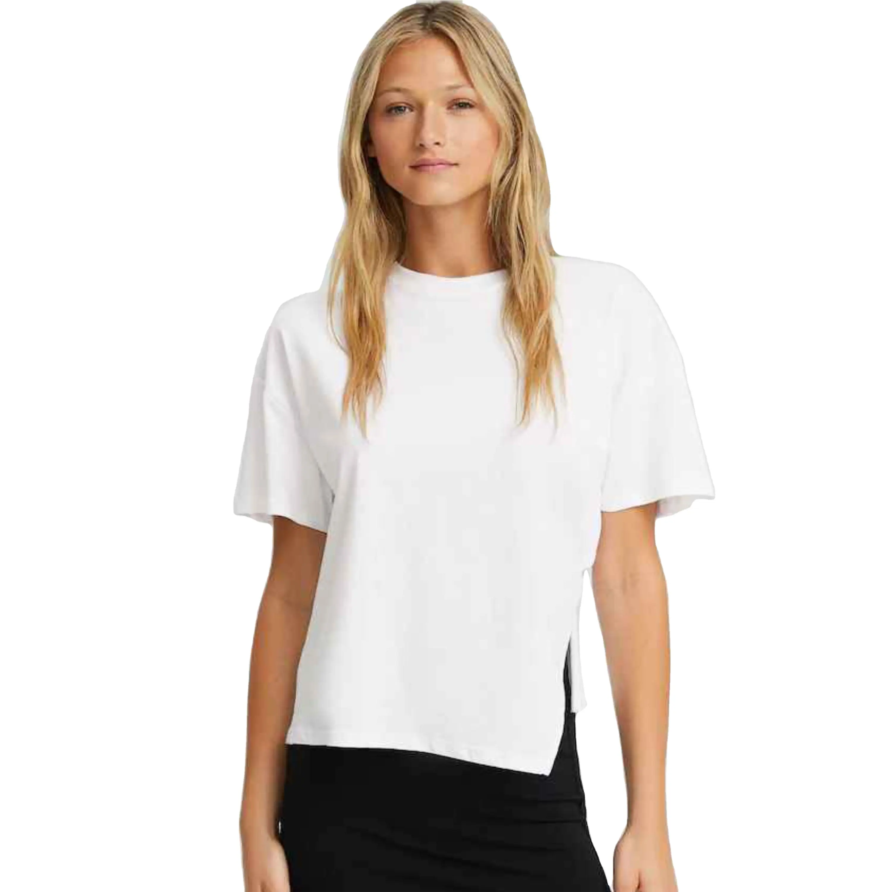 Graphic Printing Cotton T-Shirts Women Oversize Unisex Black Boxy Fit Short Sleeve Tee Shirt T-Shirt Printing Your Brand
