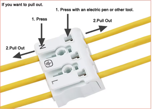 Self-Locking 3P Wire Cable Clamp Push Pluggable <strong>Spring</strong> <strong>Terminals</strong> for LED Strip Light Wire <strong>Connecting</strong> Made of Durable PC Material - Product Image 3