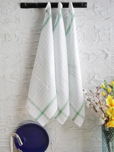 Cotton Kitchen <strong>Towel</strong> 3set Checked Pattern <strong>Towel</strong> - Product Image 2