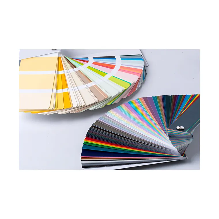 Örnek boyama renk kitap kartı özel baskı ambalaj tasarım hizmetleri