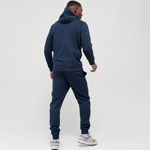 Özel Logo erkek ağır fransız Terry 3D puf baskı Trasuit XXL alevlendi Staed Sweatpants Hoodie kış için Set - Product Image 3