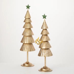 ヴィンテージクリスマスオーナメントセット2種類サイズサンタクロース吊りスノーフレークオーナメントカスタマイズボックスパッケージ売れ筋 - Product Image 1