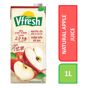 Vinamilk-Vfresh-ナチュラルテイストアップルジュース1L-カートンあたり1Lx12の紙箱を卸売梱包GMP HALAL ISO BRC FSSC HACCP - Product Image 4
