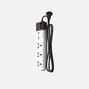 ใหม่ปลั๊กป้องกันไฟกระชากฟ้าผ่าพร้อม 3 USB 2 ประเภทปลั๊กชาร์จโทรศัพท์ปลั๊กต่อไฟฟ้า - Product Image 4