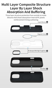 适用于iPhone 16 Pro Max耐用硅胶手机外壳耐冲击吸引功能充电保护盖防震外壳 - Product Image 6