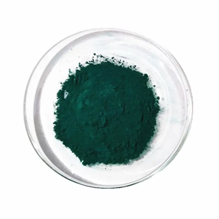 Fábrica al por mayor ftalocianina verde pigmento verde 7 para plástico Masterbatch pintura pigmento tinta resina productos