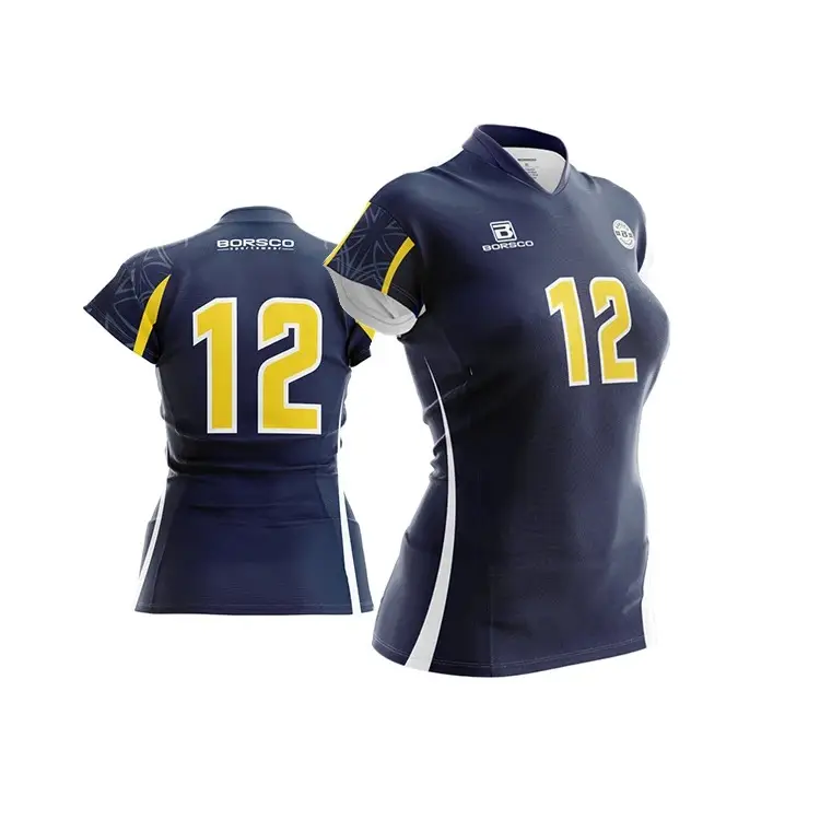 Personalizado barato playa voleibol uniformes diseños sublimados voleibol uniforme voleibol camisa para mujeres niñas