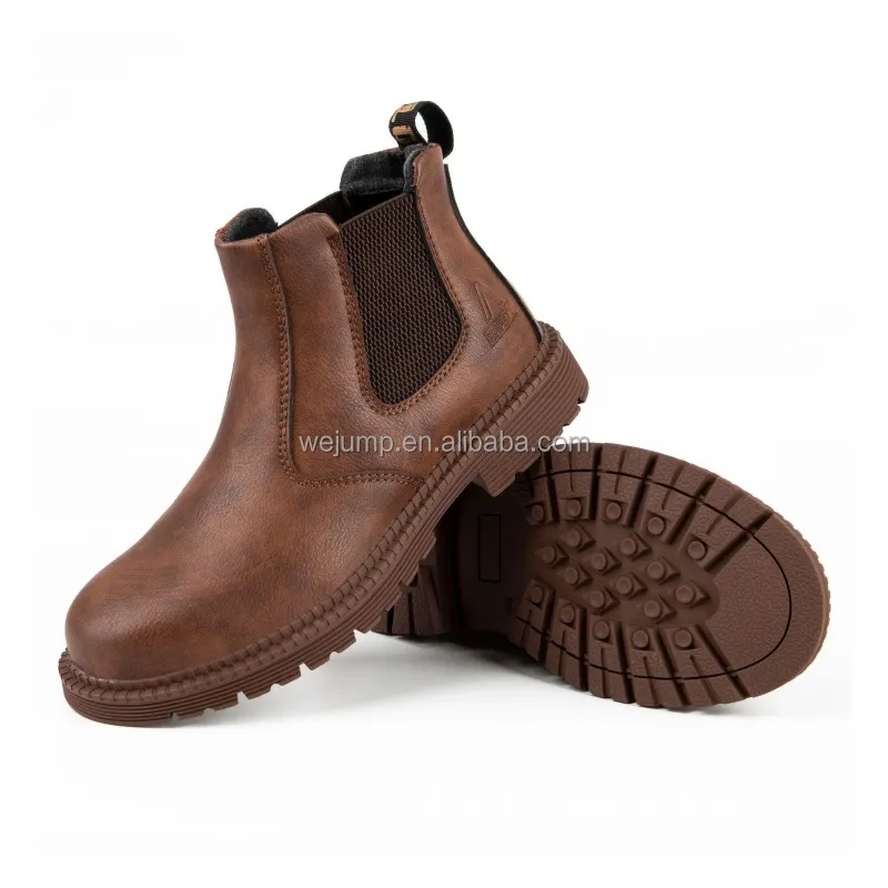 Wejump, лидер продаж, дешевые мужские высокие защитные ботинки, неразрушимые рабочие ботинки со стальным носком, водонепроницаемые ботинки, защитная обувь