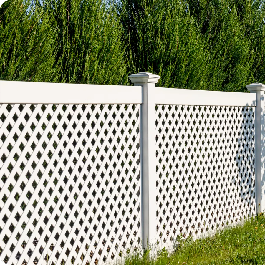 Soft-Textured White PVC Fences for Houses, Warmly Designed for Cozy Residential Surroundings and Backyards