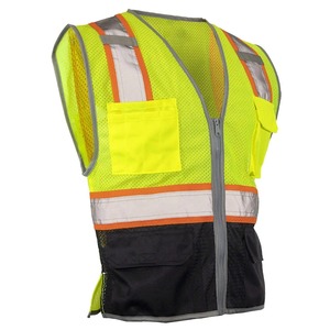 高品质高可见反射夹克反光安全背心，带定制标志 - Product Image 5