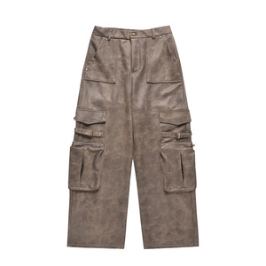Hot Selling Men's Cotton Canvas Tactical Trouser Pants Hiking Hunting Multi Pockets Safari Cargo Pant Full Trousers for men - Product Image 4