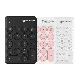 Teclado numérico inalámbrico para ordenador, teclado delgado de oficina, BT + 2,4G, gama alta, 22 teclas de posicionamiento