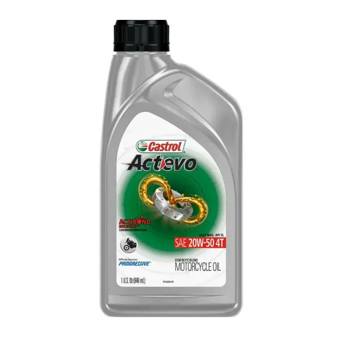 Castrol Actevo SAE 20W-50 4T синтетическое масло для мотоцикла, 1 литровый