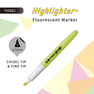 FM-681 Fluorescent <strong>Marker</strong>, <strong>Chisel</strong> <strong>Tip</strong> <strong>Highlighter</strong> &amp; Text <strong>Marker</strong> - Product Image 4