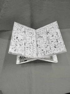 Islamic Muslim Eid Ramadan Mubarak Decoration Mother of Pearl Holy Quran <strong>Bible</strong> Book Reading Holder Display Stand - Product Image 4