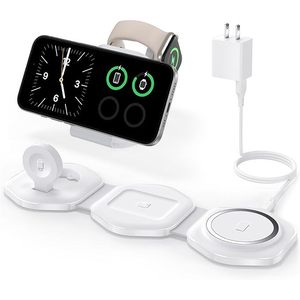 1. 3-in-1พับได้แม่เหล็กรวดเร็วสำหรับการเดินทางสถานีชาร์จไร้สายสำหรับแอปเปิ้ลสำหรับ - Product Image 5