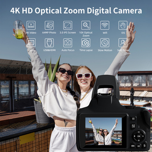 最新的4K 64MP高清10X光学变焦数码相机3.0英寸IPS屏幕DSLR相机，带Wifi & EIS & 闪光功能 - Product Image 2