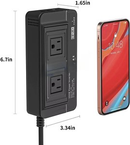 GCSOAR 200W DC to AC Mini Car Power Inverter with Cigarette Lighter Plug Type-C <strong>USB</strong> Charge - Product Image 4