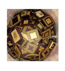 <strong>Cpu</strong> Pins Ceramic <strong>CPU</strong> <strong>Processor</strong> Intel Pentium Pro Scrap with Gold Pins - Product Image 2