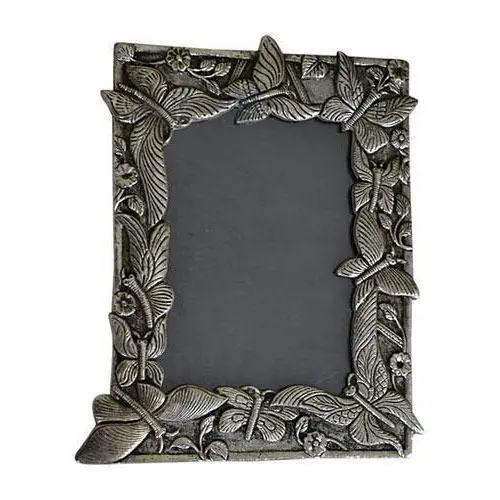 Antique Designing & Finishing Photo Frame Handmade Butterflies Shape Border Aluminum Picture Frame For Table Decoration