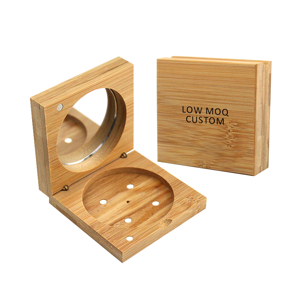Scatola di legno di bambù personalizzata per la polvere
