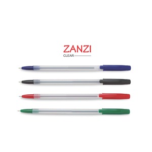 0.7毫米可再填充圆珠笔，具有可定制的品牌和符合人体工程学的手柄，四种颜色蓝色黑色红色绿色