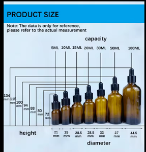 2024 nuevo diseño muestra gratuita aceite esencial cosmético para el cuidado de la piel 5ml 10ml 15ml 20ml 30ml Frascos cuentagotas de vidrio transparente vacíos a granel - Product Image 2
