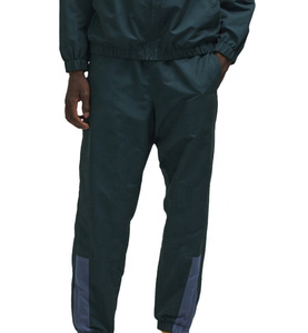 Custom Color Blocked Tracksuit Cut and Sew Men Windbreaker Zipper Jacket and Jogger Set Patchwork Track Nylon Tracksuit for Men