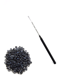 Herramienta para tirar del pelo, herramientas para extensiones de cabello, enhebrador de aguja de bucle, gancho para tirar, herramienta de cuentas de ganchillo para extensiones de queratina de cabello o trama - Product Image 4