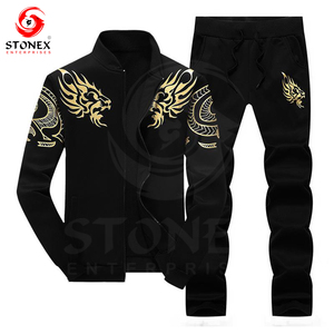 Hot chất lượng trapstar Chenille giải mã trùm đầu Tracksuit hoodie Set tracksuits mồ hôi phù hợp với nam giới Bộ - Product Image 1