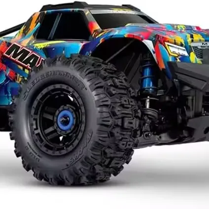 Vente chaude Nouveau Traxas-Maxx Wide Maxx 1/10 Brushless RTR 4WD Monster Truck Rouge avec TQi 2.4GHz Radio & TSM Avec Pièces Complètes