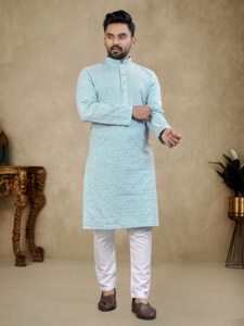 เป็นตัวแทนของการตีความที่ทันสมัยของชุดนอน Kurta คลาสสิกที่สมบูรณ์แบบสำหรับการสวมใส่ในชีวิตประจำวันสำหรับการส่งออกทั่วโลก - Product Image 2